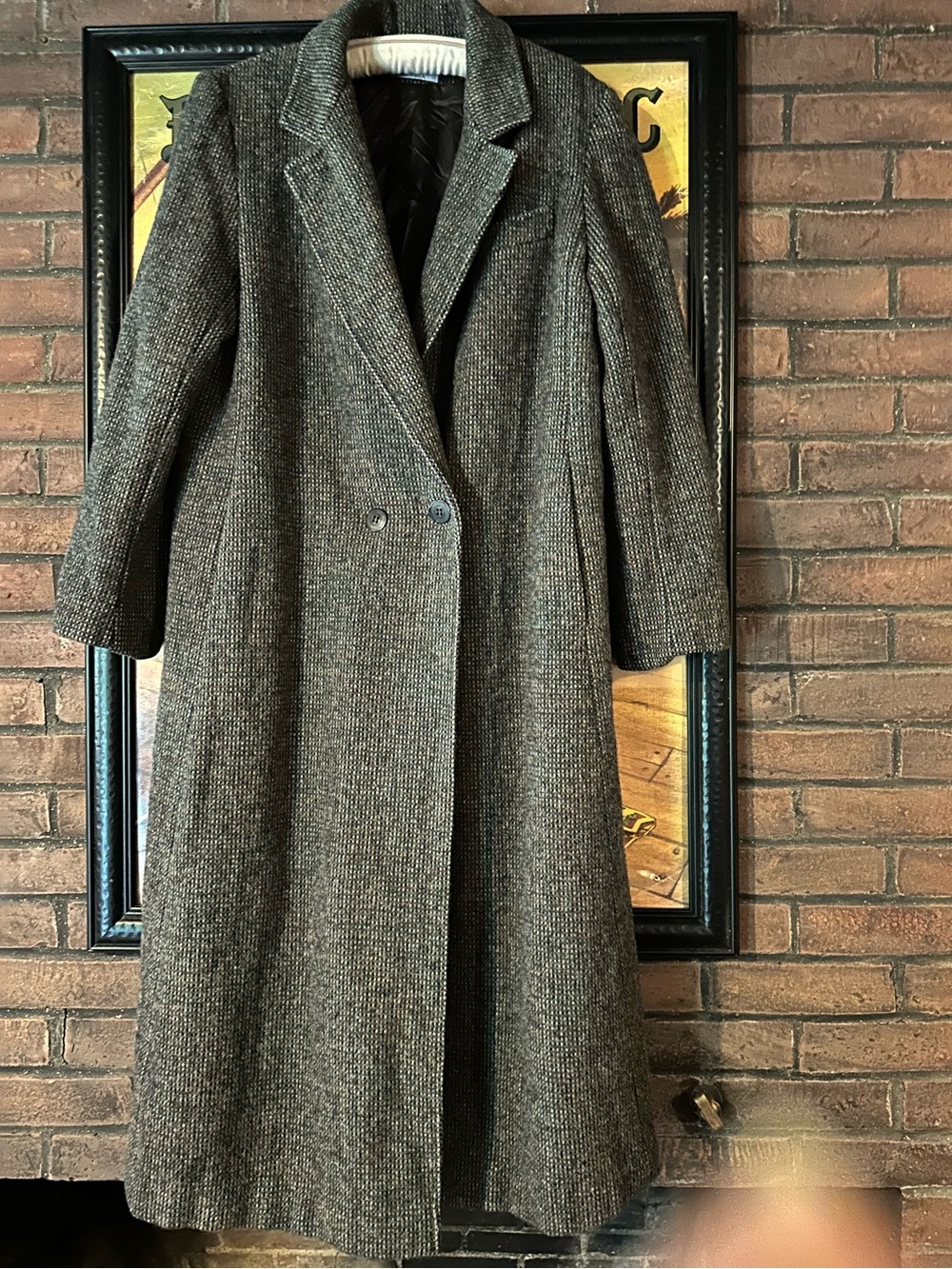 Vtg Ashley Scott wool tweed coat m/l EUC